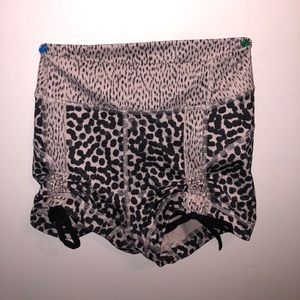 set of two high waisted, comfy patterned shorts!